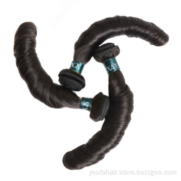 Factory Bundles Raw Virgin Hair Pixie Egg Curl Cuticle Aligned Hair Bundles Wholesale Vendor 10A  Remy Human Hair Curly Weave